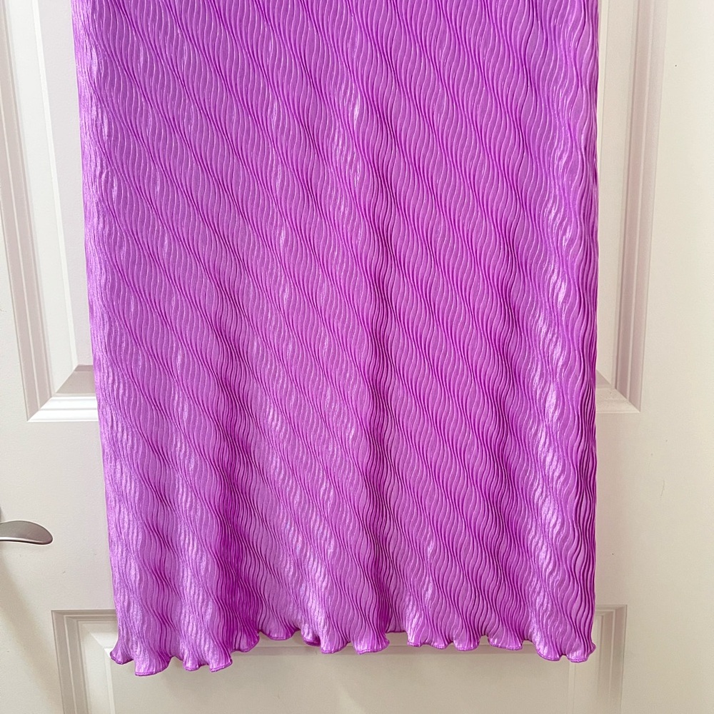 NWOT Nordstrom Anthropologie Astr the label plisse strapless midi dress - Picture 4 of 4